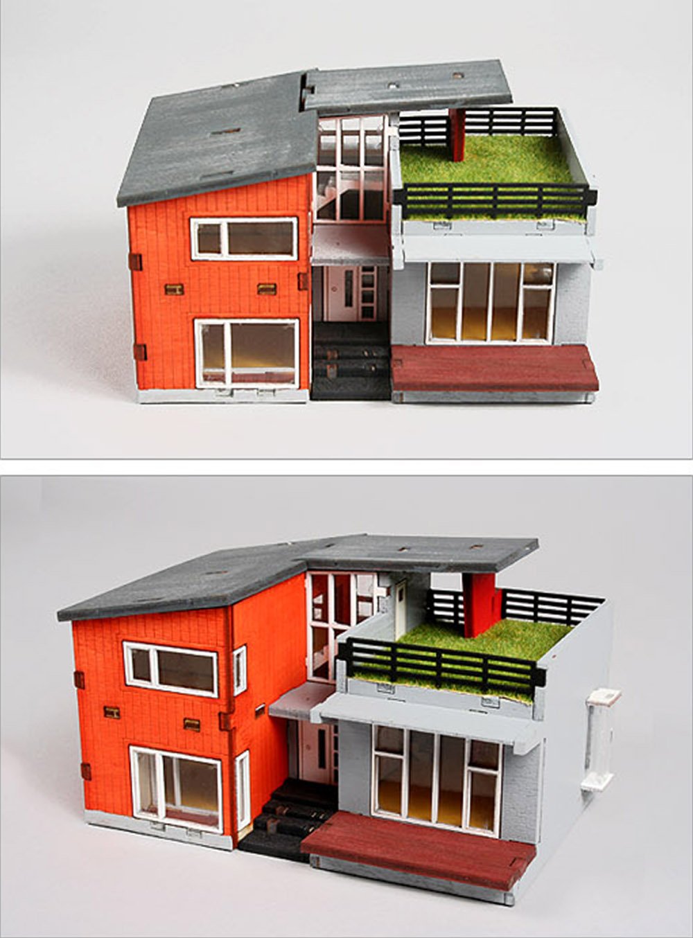 Amazon | 木製模型キット モダンハウス YG655 | YOUNGMODELER の木製